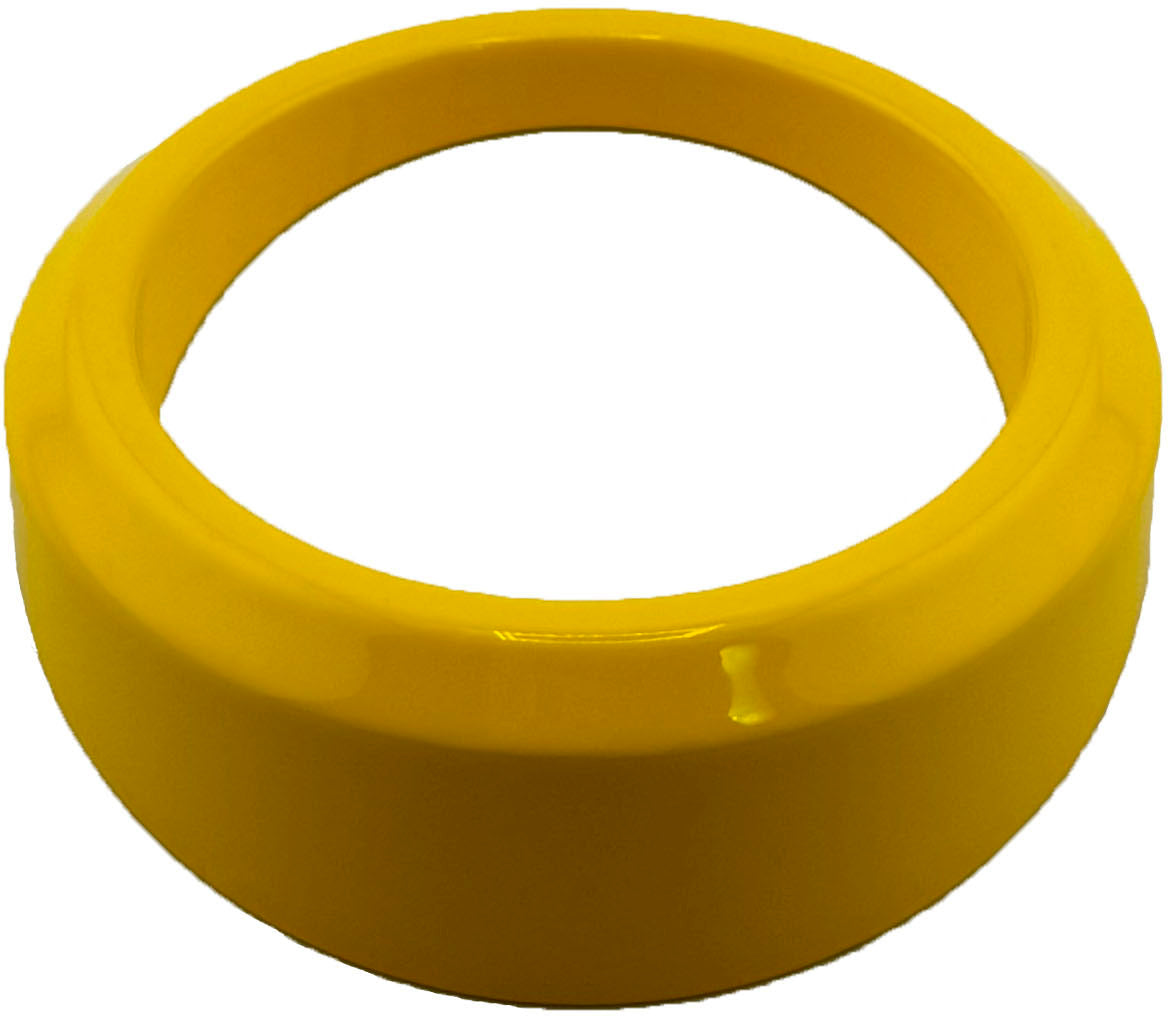 GAFFRIG PART #8100 ANGLED BEZEL 2 1/16 INCH I.D. / 2 13/16 INCH O.D. YELLOW