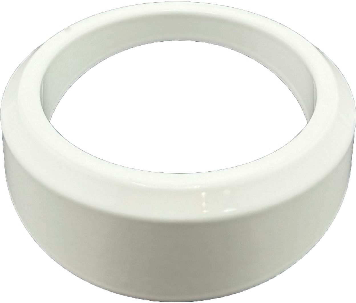 GAFFRIG PART #8100 ANGLED BEZEL 2 1/16 INCH I.D. / 2 13/16 INCH O.D. WHITE