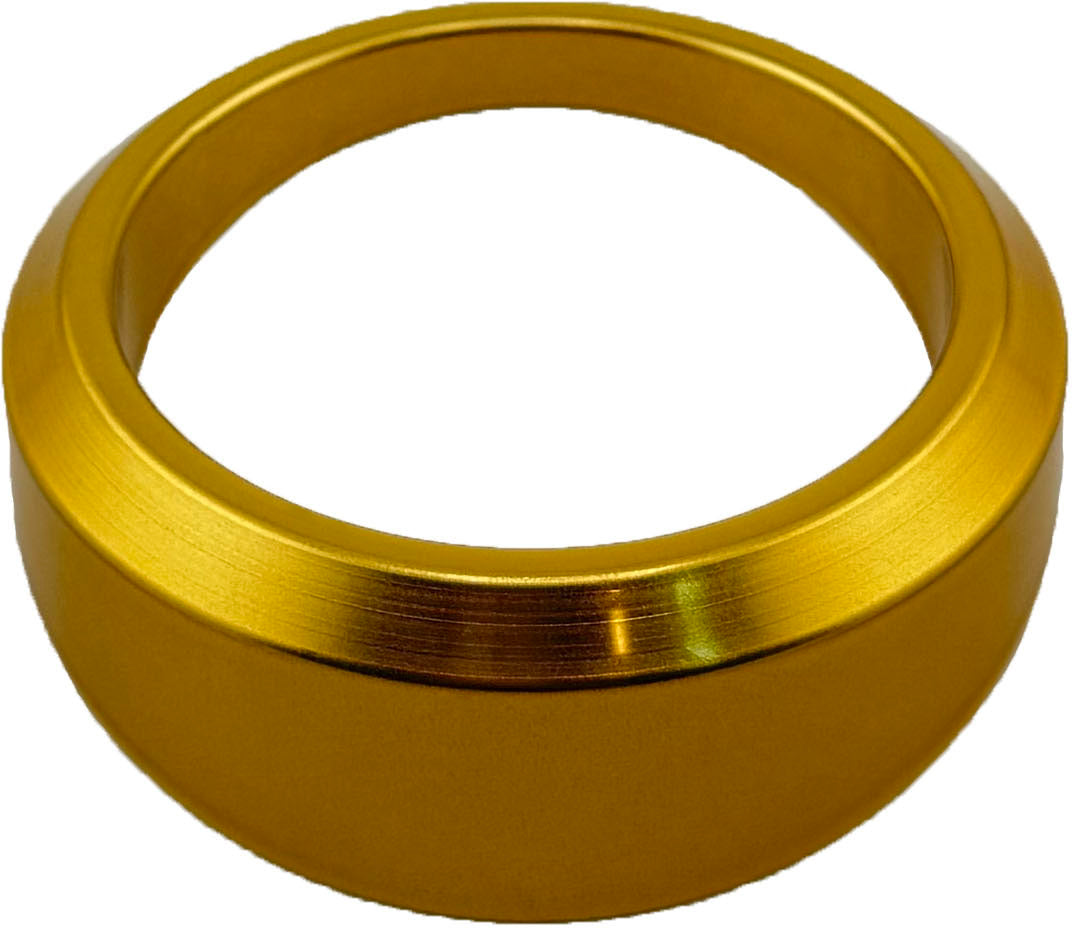 GAFFRIG PART #8100 ANGLED BEZEL 2 1/16 INCH I.D. / 2 13/16 INCH O.D. GOLD