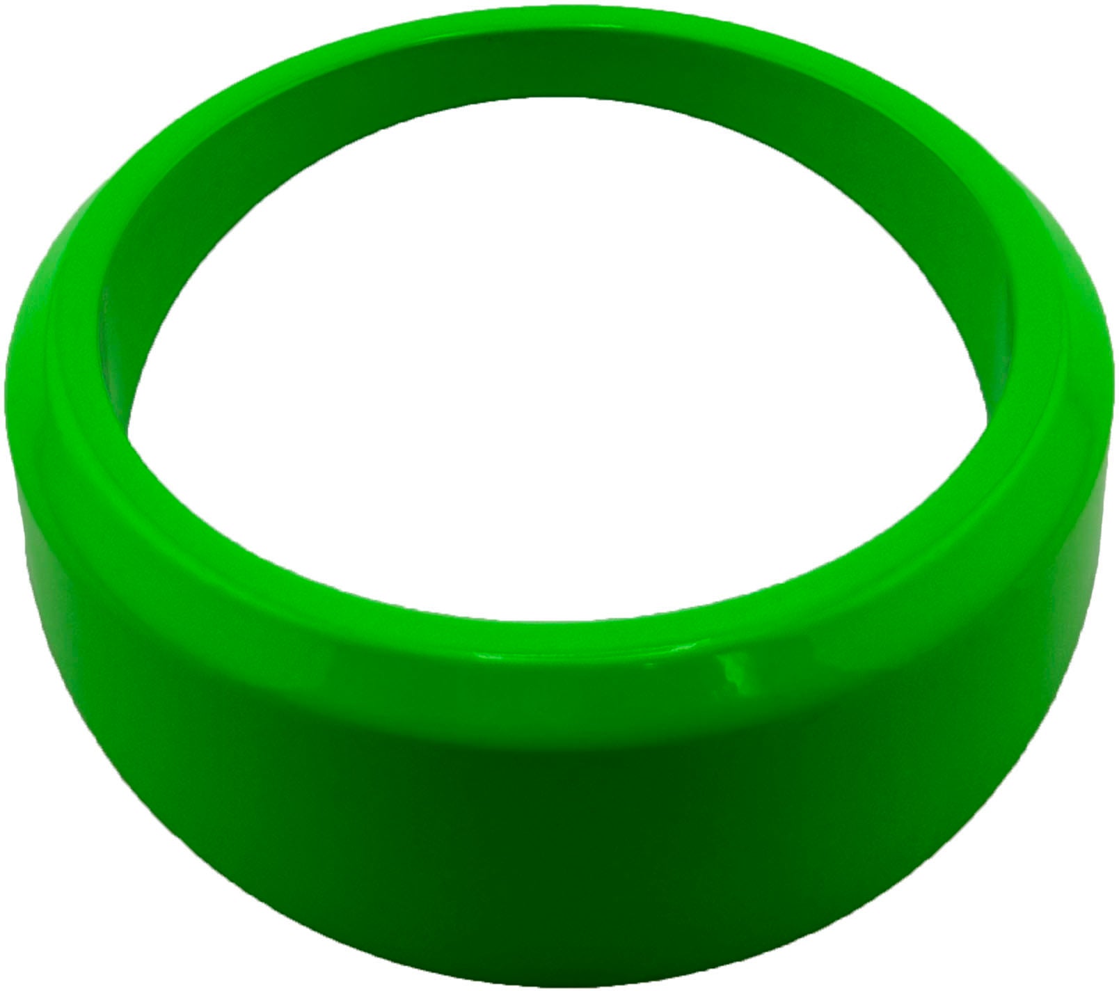 GAFFRIG PART #8150 ANGLED BEZEL 2 5/8 INCH I.D. x 3 3/8 INCH O.D. LIME GREEN