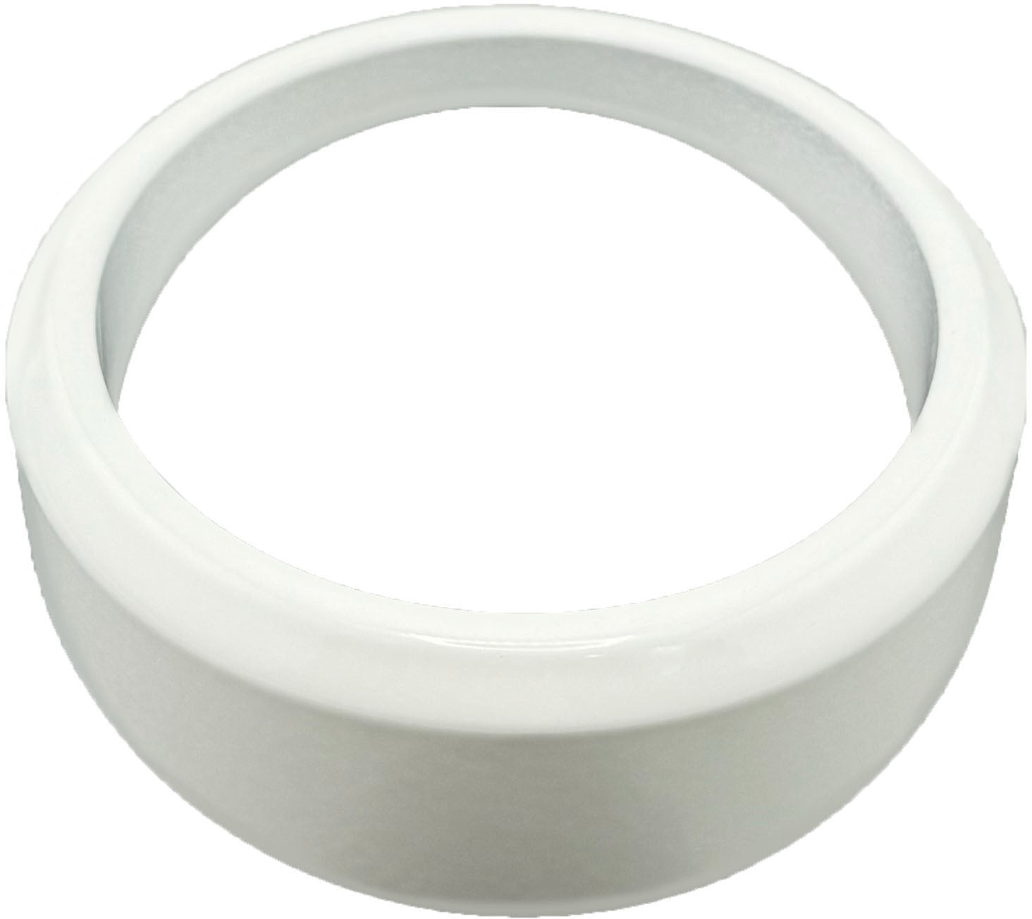 GAFFRIG PART #8150 ANGLED BEZEL 2 5/8 INCH I.D. x 3 3/8 INCH O.D. WHITE