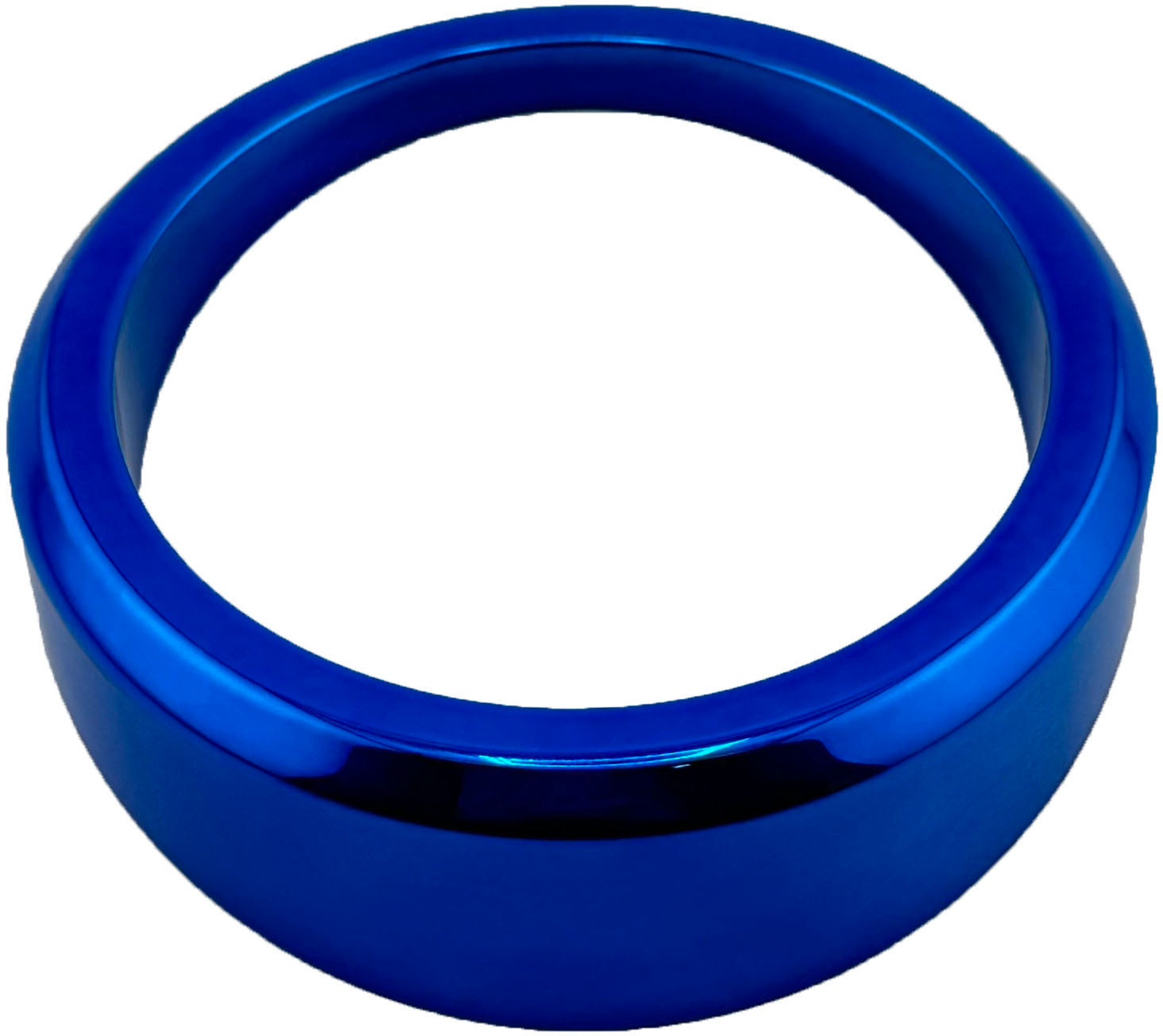 GAFFRIG PART #8300 ANGLED BEZEL 3 3/8 INCH I.D. / 4 3/8 INCH O.D. BLUE