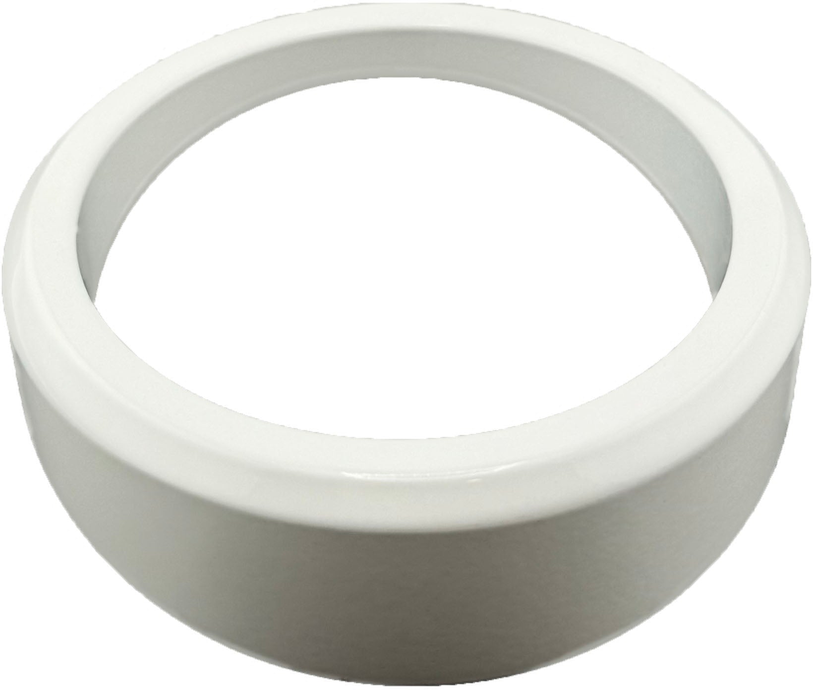 GAFFRIG PART #8300 ANGLED BEZEL 3 3/8 INCH I.D. / 4 3/8 INCH O.D. WHITE