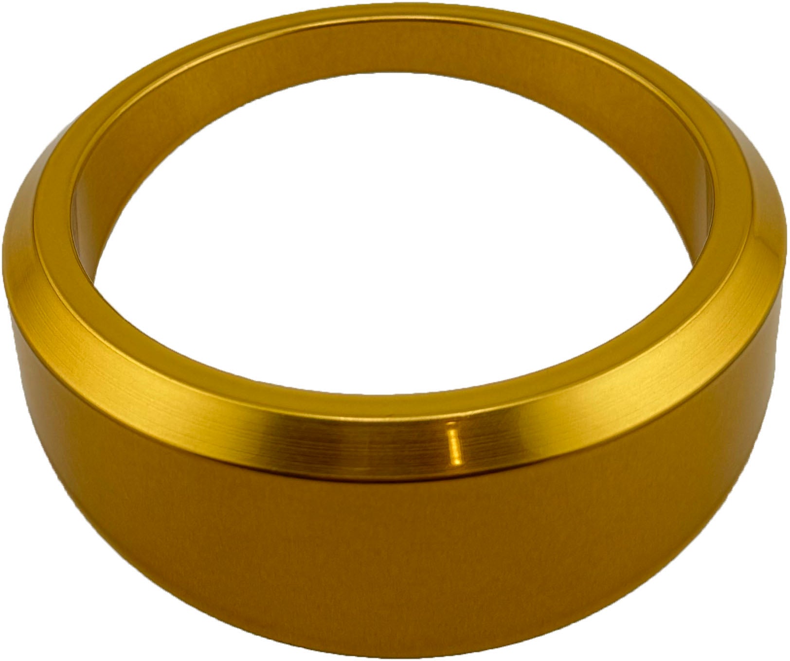 GAFFRIG PART #8300 ANGLED BEZEL 3 3/8 INCH I.D. / 4 3/8 INCH O.D. GOLD