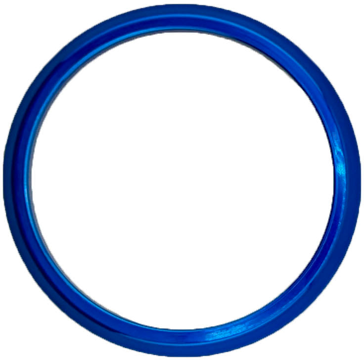 GAFFRIG PART #8400 FLAT BEZEL 3 3/4 I.D. / 4 1/2 O.D. BLUE