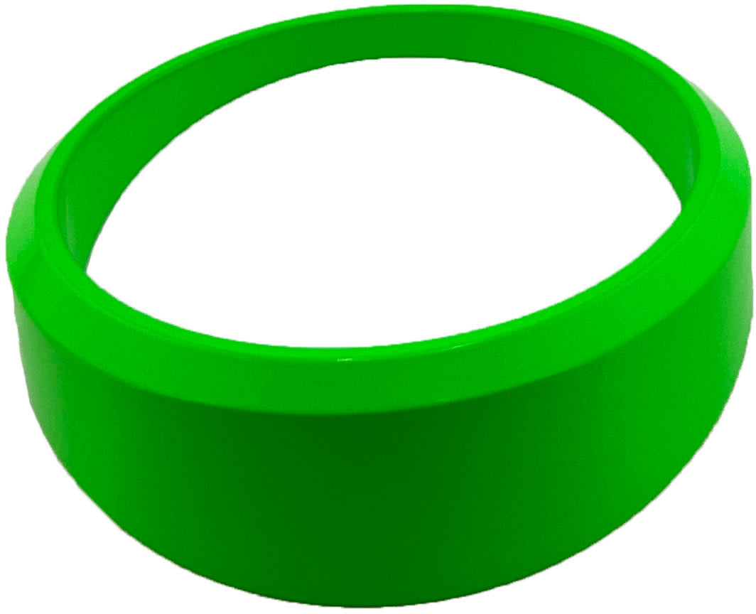 GAFFRIG PART #8500 ANGLED BEZEL 3 5/8 INCH I.D. / 4 5/8 INCH O.D. LIME GREEN