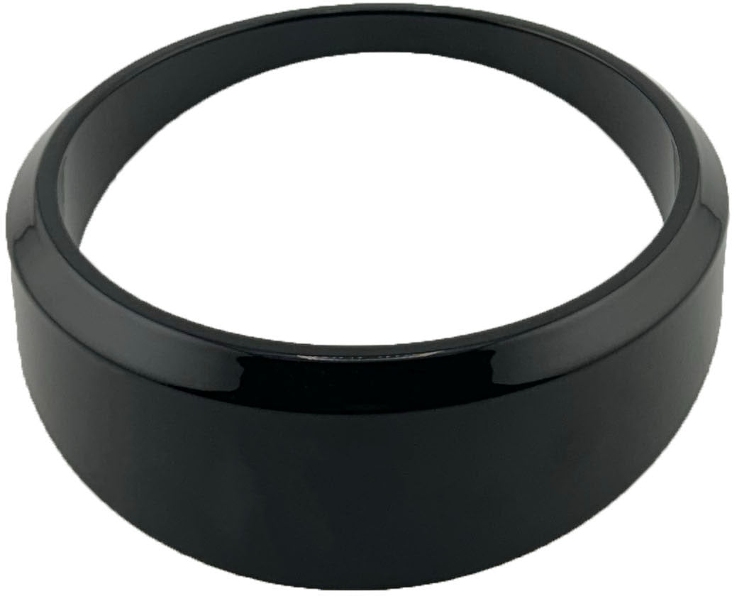 GAFFRIG PART #8500 ANGLED BEZEL 3 5/8 INCH I.D. / 4 5/8 INCH O.D. BLACK