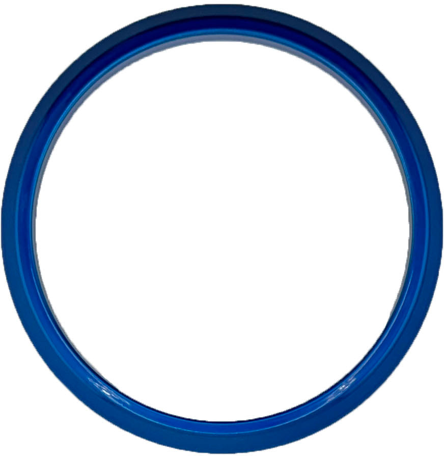GAFFRIG PART #8650 FLAT BEZEL 4 5/8 INCH I.D. x 5 1/2 INCH O.D. BLUE