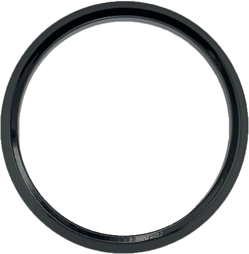 GAFFRIG PART #8650 FLAT BEZEL 4 5/8 INCH I.D. x 5 1/2 INCH O.D. BLACK