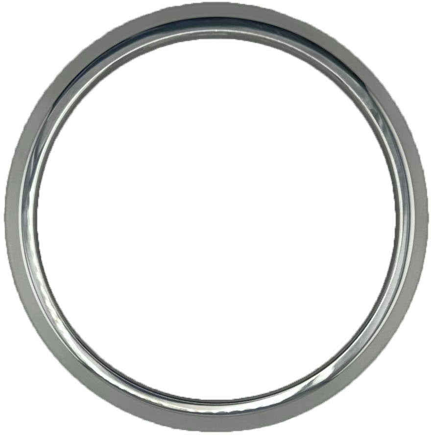 GAFFRIG PART #8650 FLAT BEZEL 4 5/8 INCH I.D. x 5 1/2 INCH O.D. CHROME