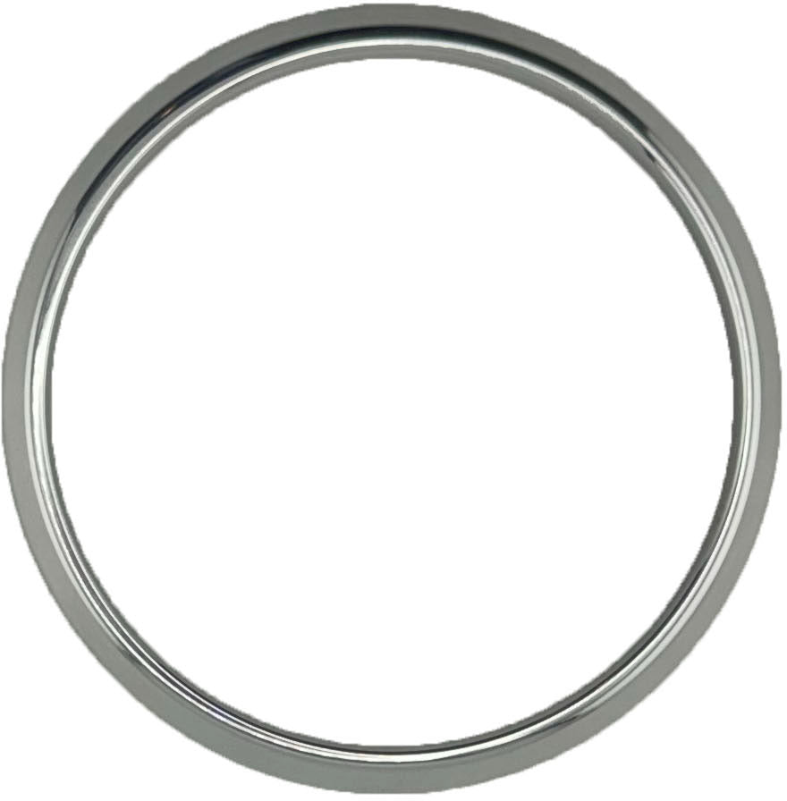 GAFFRIG PART #8675 FLAT BEZEL 4 3/4" I.D. x 5 1/2'' O.D. CHROME