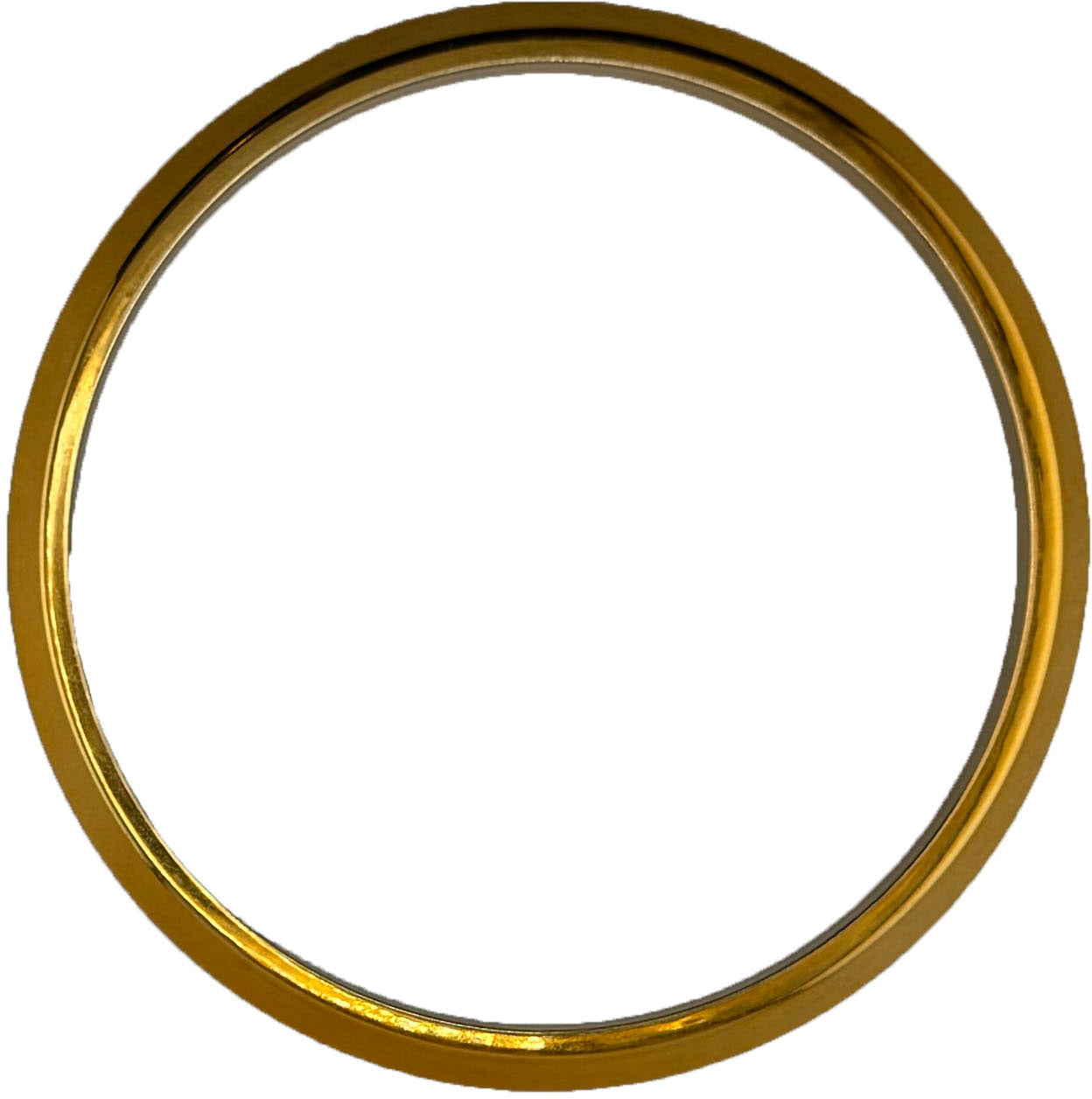 GAFFRIG PART #8675 FLAT BEZEL 4 3/4" I.D. x 5 1/2'' O.D. GOLD