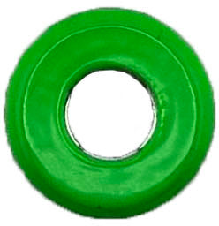 GAFFRIG PART #8785 FLAT BEZEL THREADED 1"O.D. FOR TOGGLE SWITCHES LIME GREEN