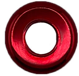 GAFFRIG PART #8785 FLAT BEZEL THREADED 1"O.D. FOR TOGGLE SWITCHES RED