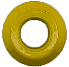 GAFFRIG PART #8785 FLAT BEZEL THREADED 1"O.D. FOR TOGGLE SWITCHES YELLOW