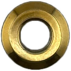GAFFRIG PART #8785 FLAT BEZEL THREADED 1"O.D. FOR TOGGLE SWITCHES GOLD