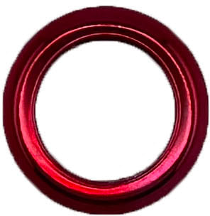 GAFFRIG PART #8800 FLAT BEZEL 3/4 I.D. x 1 5/16" O.D. RED