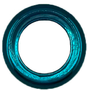 GAFFRIG PART #8800 FLAT BEZEL 3/4 I.D. x 1 5/16" O.D. TEAL
