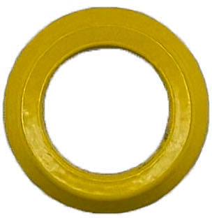 GAFFRIG PART #8800 FLAT BEZEL 3/4 I.D. x 1 5/16" O.D. YELLOW