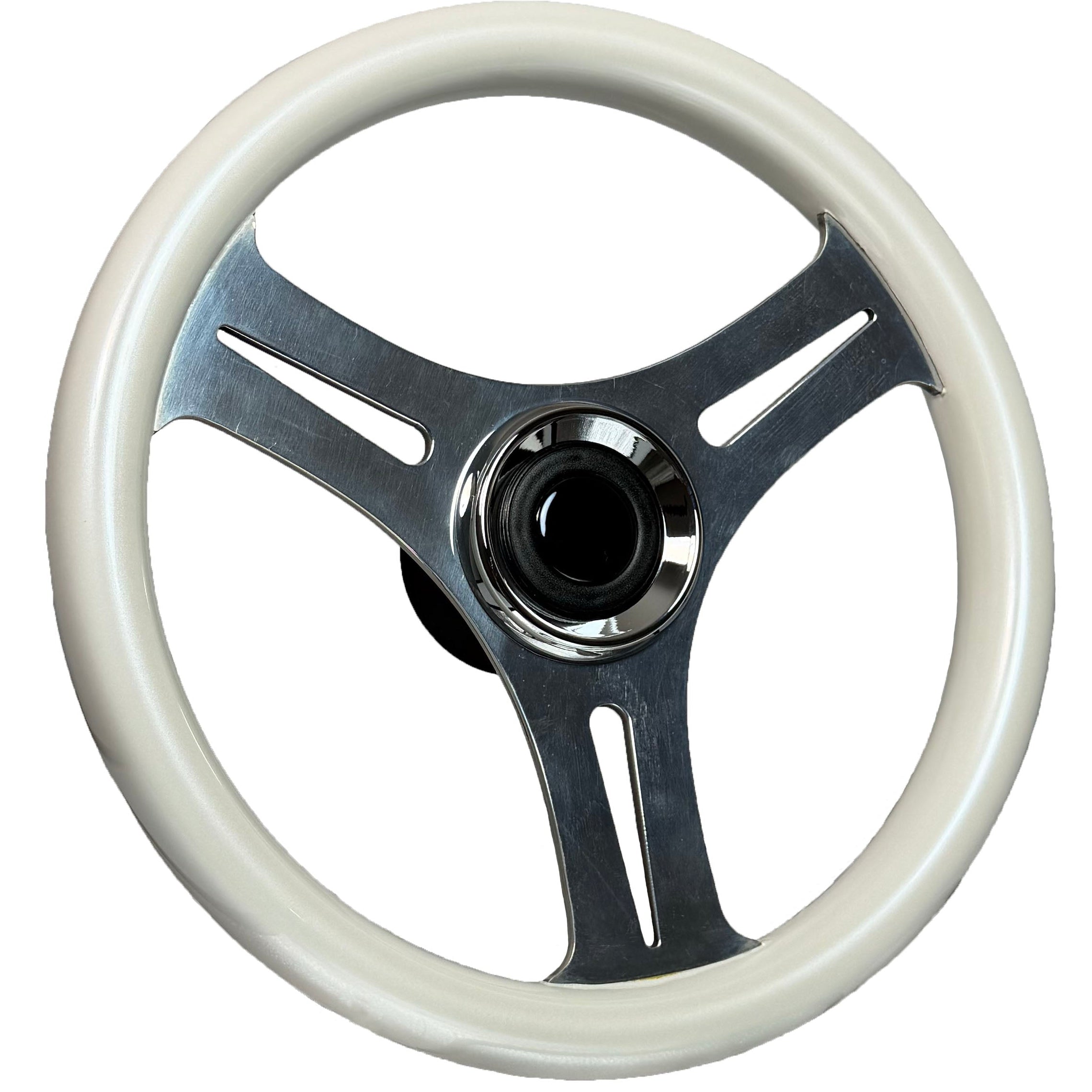 GAFFRIG PART #9615 URETHANE GLOSS FINISH 3 EQUAL SPOKES STEERING WHEEL