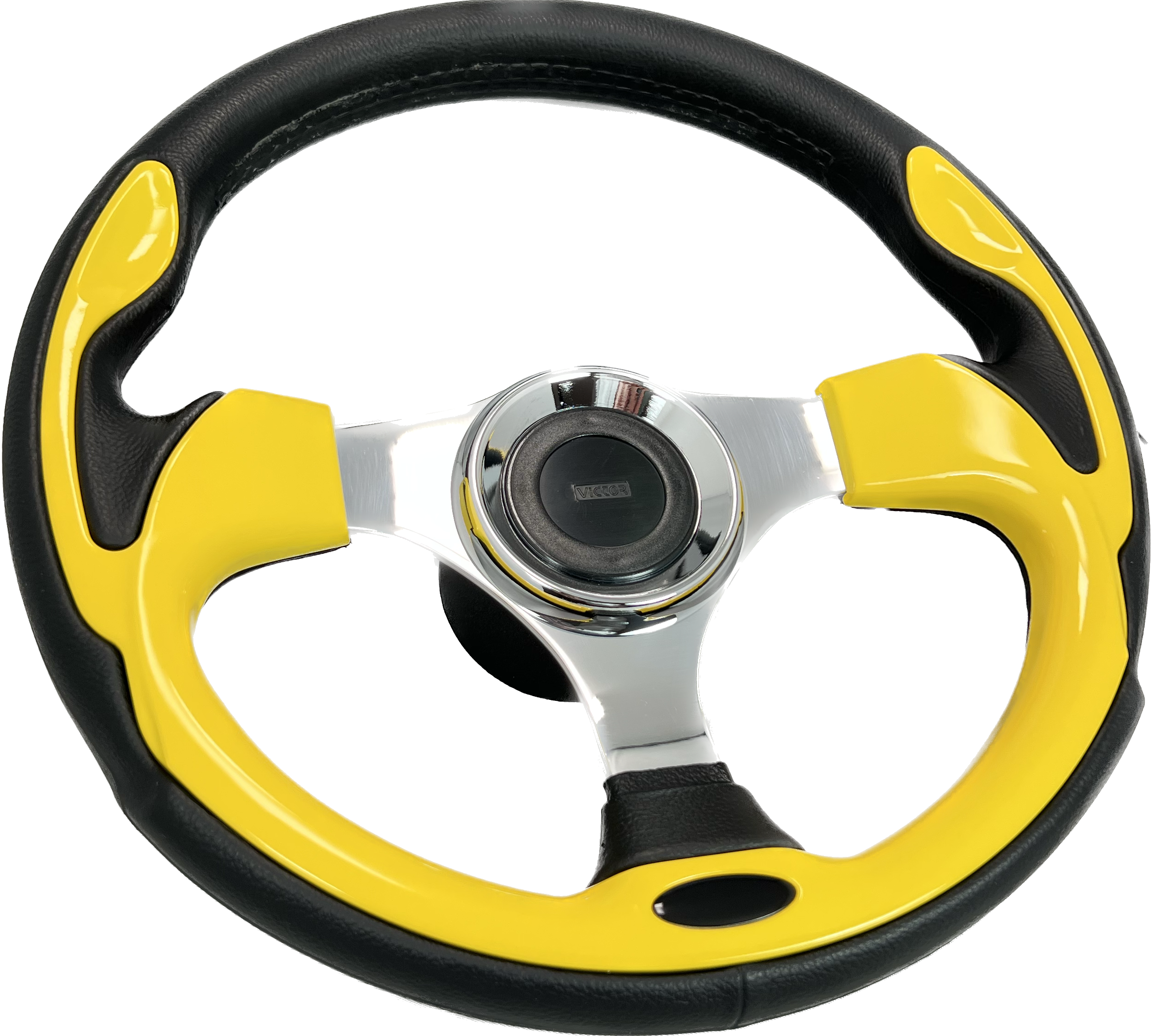 GAFFRIG PART #9665 STEERING WHEEL YELLOW