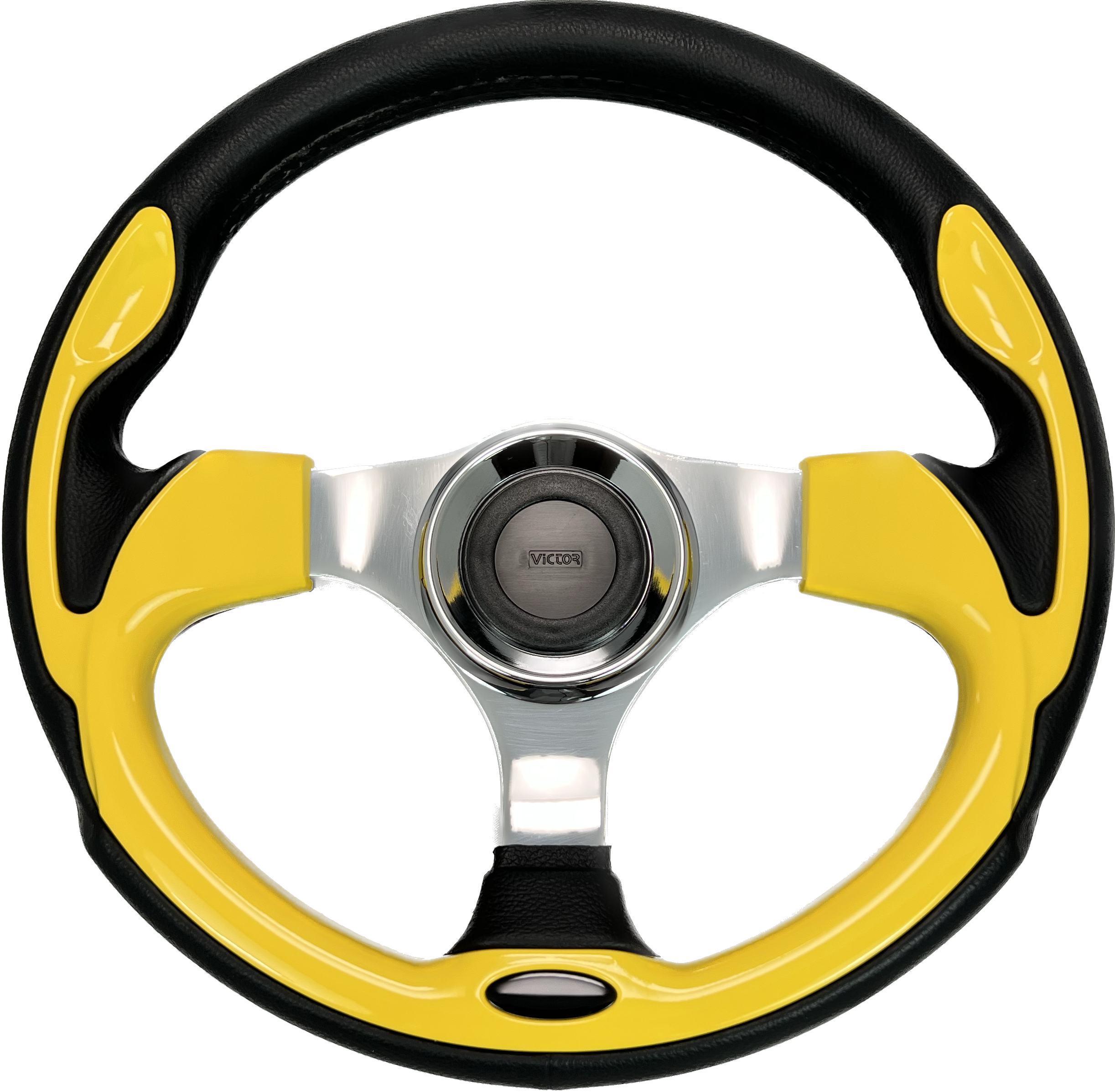 GAFFRIG PART #9665 STEERING WHEEL YELLOW