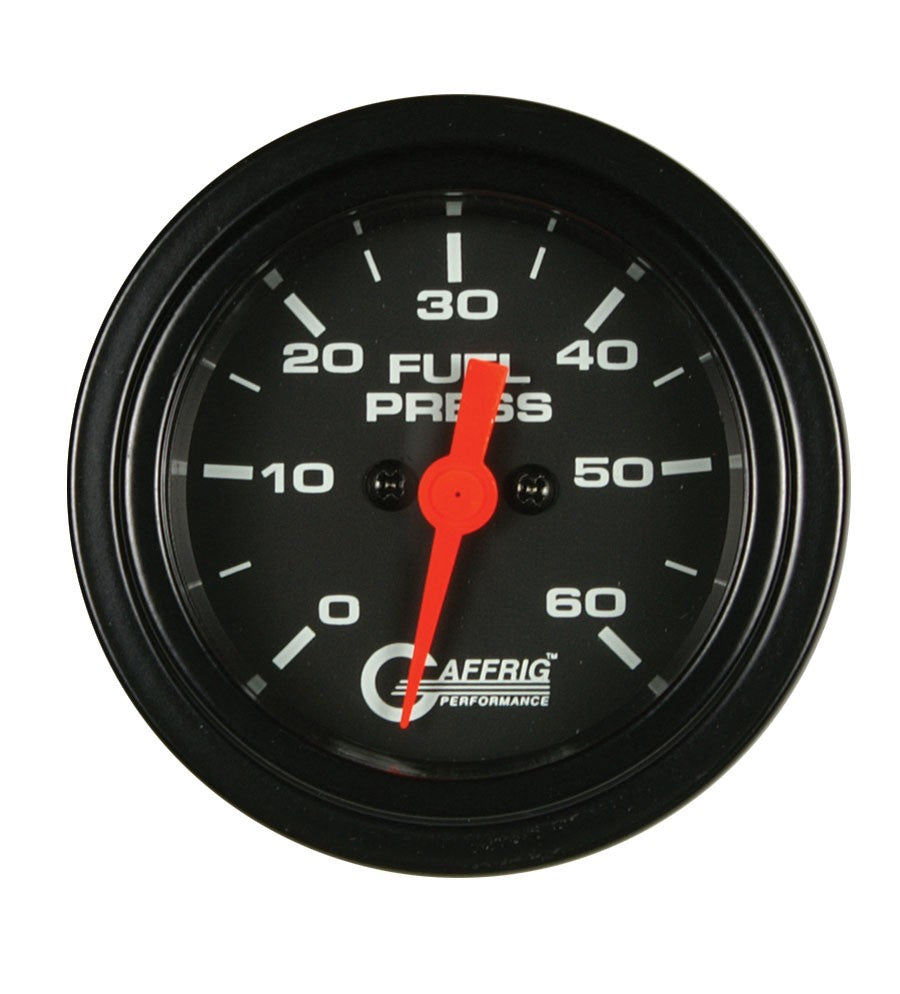 GAFFRIG PART #5050 2 INCH ELECTRIC FUEL PRESSURE MARINE BOAT GAUGE 0-60 PSI - BLACK